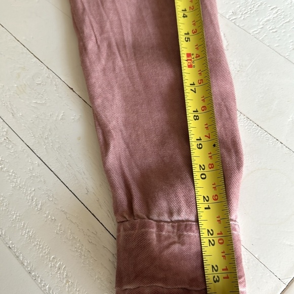 🔥EMPYRE size medium made in India 100% rayon long sleeve button up tie-dye pink - Picture 12 of 12